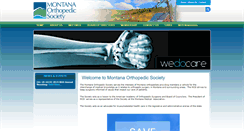 Desktop Screenshot of montanaorthopedicsociety.org